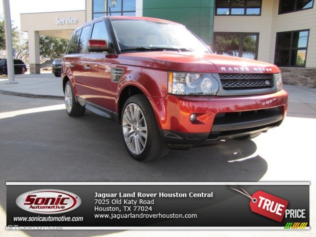 2010 Range Rover Sport HSE - Rimini Red / Ivory/Ebony photo #1