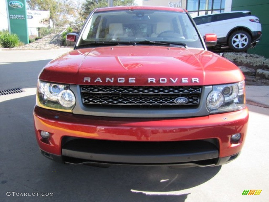 2010 Range Rover Sport HSE - Rimini Red / Ivory/Ebony photo #6