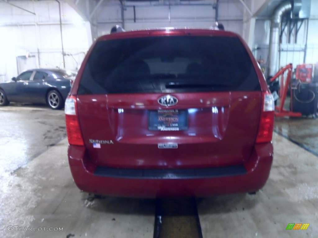 2008 Sedona LX - Claret Red Metallic / Gray photo #2