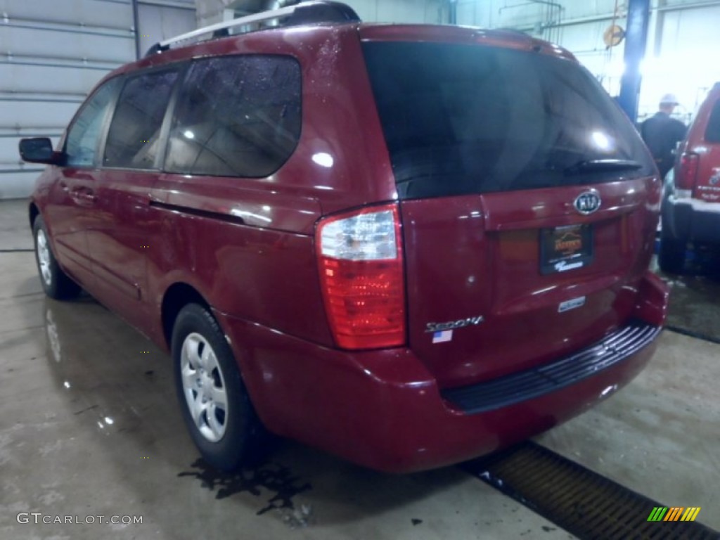 2008 Sedona LX - Claret Red Metallic / Gray photo #4