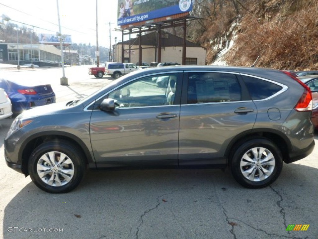 2014 CR-V EX AWD - Polished Metal Metallic / Gray photo #2