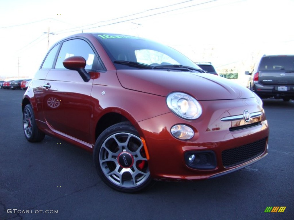 Rame (Copper Orange) 2012 Fiat 500 Sport Exterior Photo #89829306