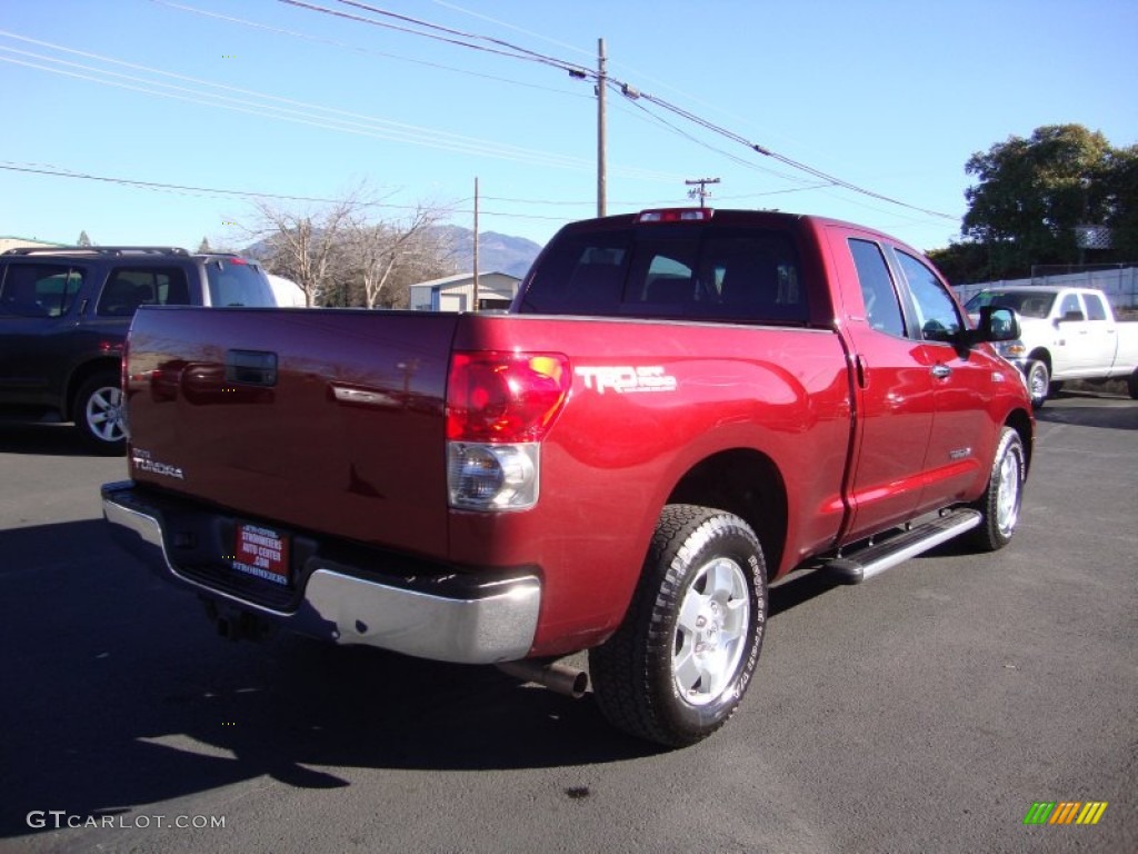 2007 Tundra Limited Double Cab - Salsa Red Pearl / Graphite Gray photo #7