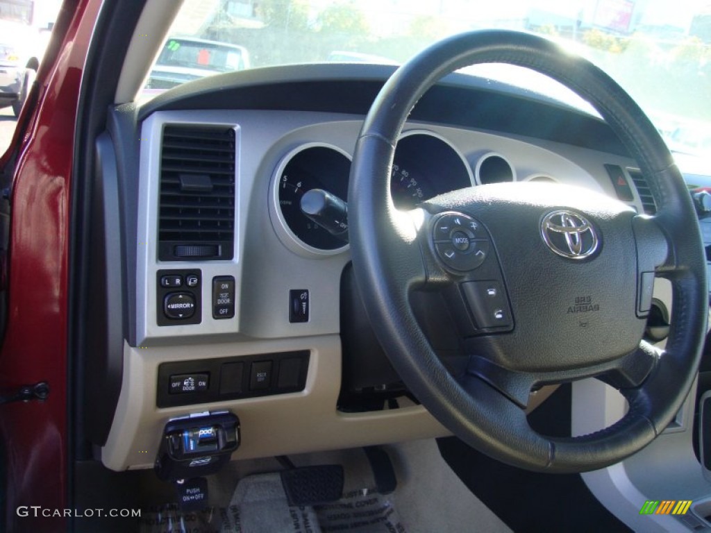 2007 Tundra Limited Double Cab - Salsa Red Pearl / Graphite Gray photo #11