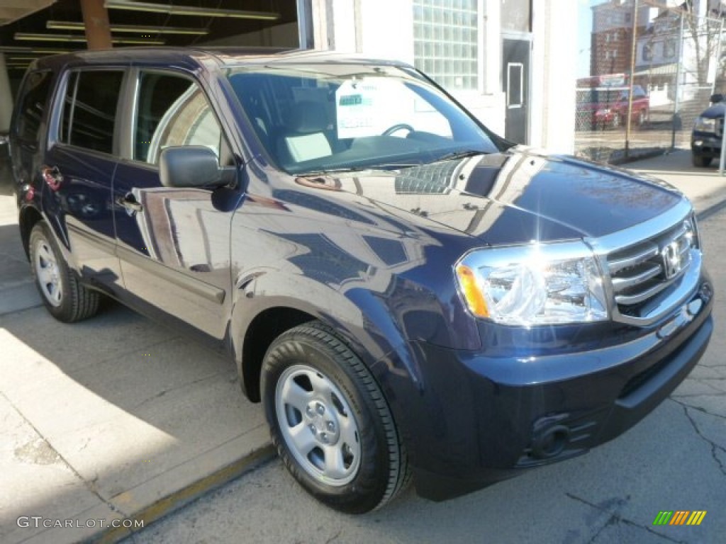 Obsidian Blue Pearl 2014 Honda Pilot LX 4WD Exterior Photo #89830253