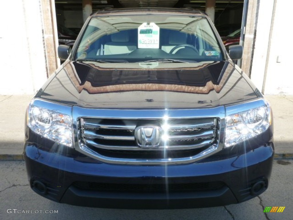 2014 Pilot LX 4WD - Obsidian Blue Pearl / Gray photo #7