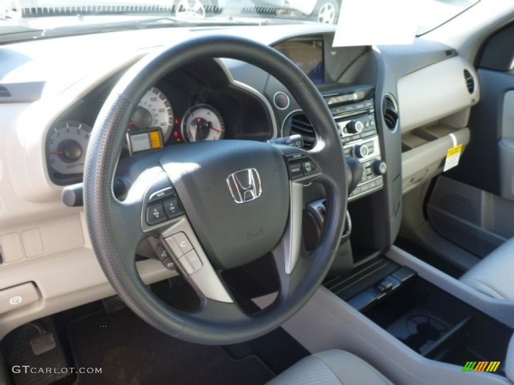 2014 Pilot LX 4WD - Obsidian Blue Pearl / Gray photo #13