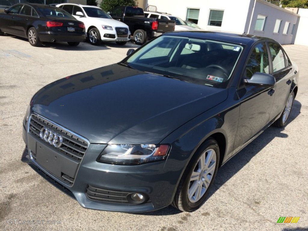2010 A4 2.0T quattro Sedan - Meteor Gray Pearl Effect / Black photo #1