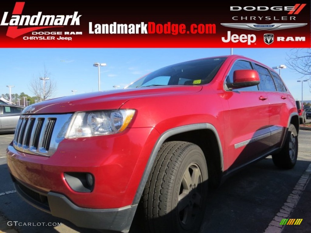 2011 Grand Cherokee Laredo - Inferno Red Crystal Pearl / Dark Graystone/Medium Graystone photo #1