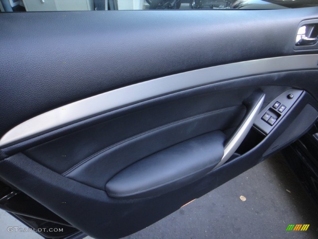 2010 Infiniti G 37 S Sport Coupe Graphite Door Panel Photo #89833136