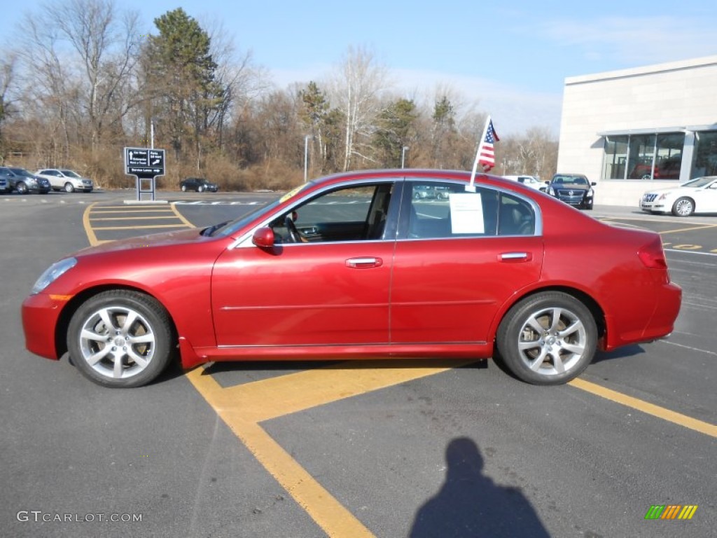 Garnet Fire Red Metallic 2006 Infiniti G 35 x Sedan Exterior Photo #89833252