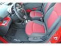 2014 Chevrolet Spark Red/Red Interior Front Seat Photo