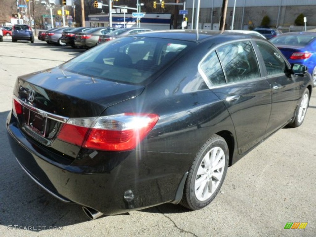 2014 Accord EX Sedan - Crystal Black Pearl / Black photo #4