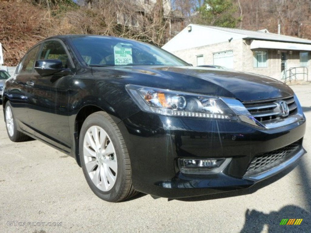 2014 Accord EX Sedan - Crystal Black Pearl / Black photo #6