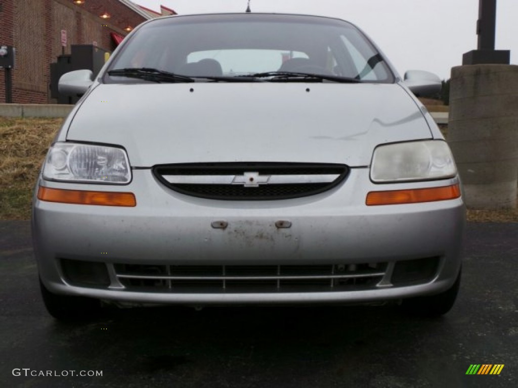 2005 Aveo LS Sedan - Galaxy Silver Metallic / Gray photo #2