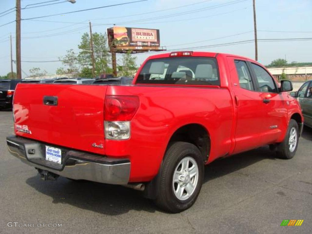 2008 Tundra SR5 Double Cab 4x4 - Radiant Red / Graphite Gray photo #3