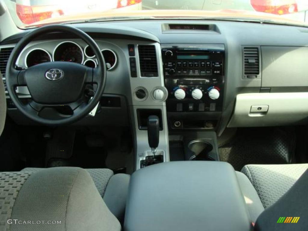 2008 Tundra SR5 Double Cab 4x4 - Radiant Red / Graphite Gray photo #9