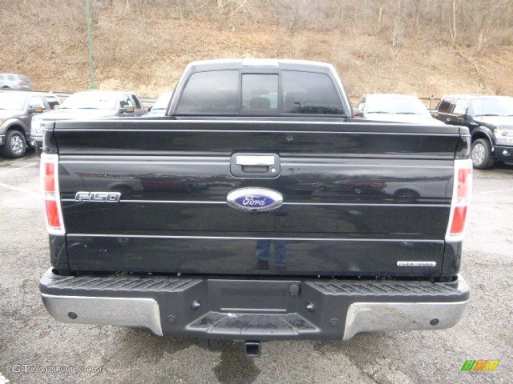 2014 F150 XLT SuperCrew 4x4 - Tuxedo Black / Pale Adobe photo #3