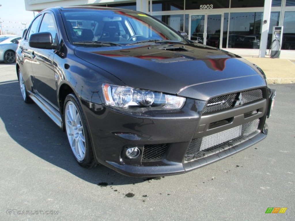 2014 Lancer Evolution GSR - Phantom Black Pearl / Black photo #1