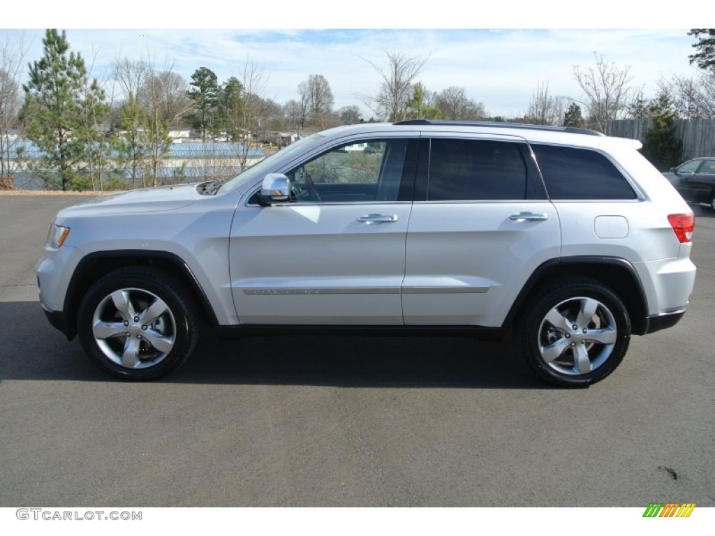 Bright Silver Metallic 2011 Jeep Grand Cherokee Overland 4x4 Exterior Photo #89837147