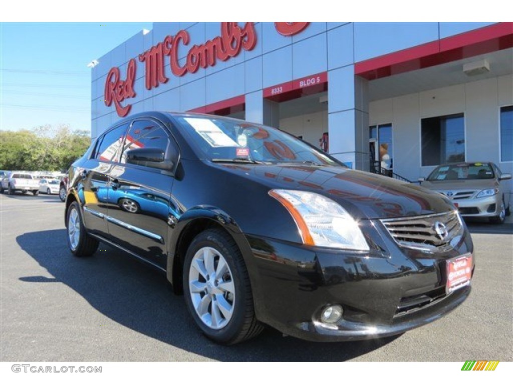 2011 Sentra 2.0 SL - Super Black / Beige photo #1