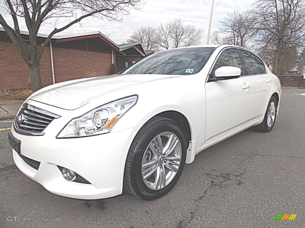Moonlight White 2013 Infiniti G 37 x AWD Sedan Exterior Photo #89840504