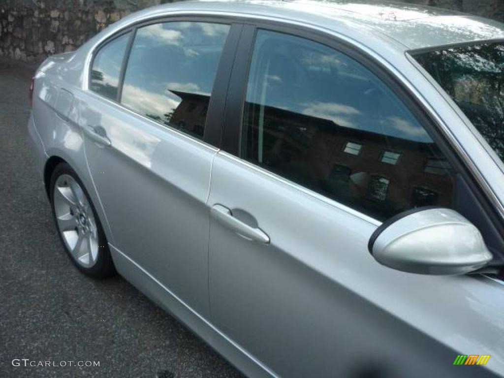 2007 3 Series 335i Sedan - Titanium Silver Metallic / Black photo #10