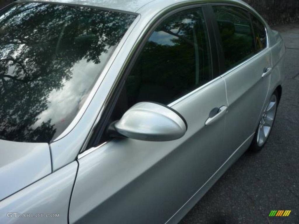 2007 3 Series 335i Sedan - Titanium Silver Metallic / Black photo #11