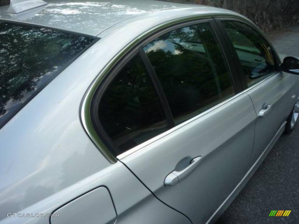 2007 3 Series 335i Sedan - Titanium Silver Metallic / Black photo #13