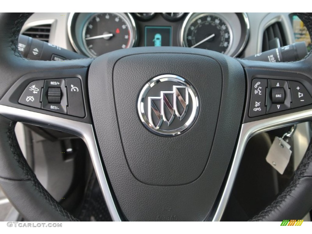 2014 Buick Verano Convenience Medium Titanium Steering Wheel Photo #89841494
