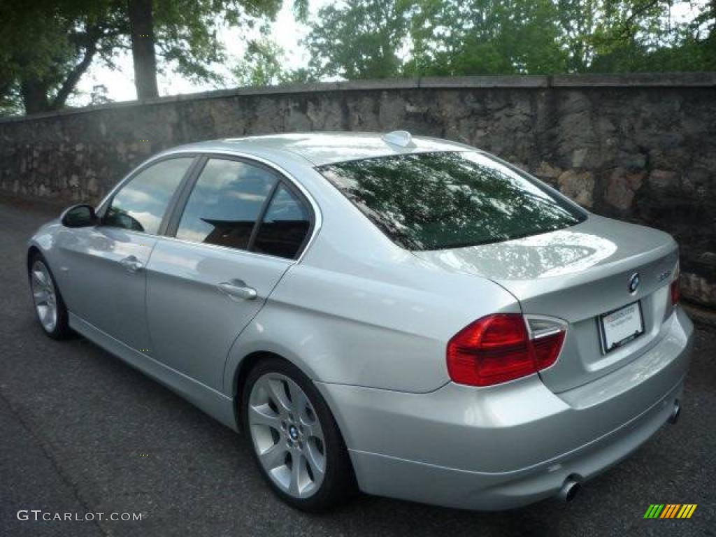 2007 3 Series 335i Sedan - Titanium Silver Metallic / Black photo #16