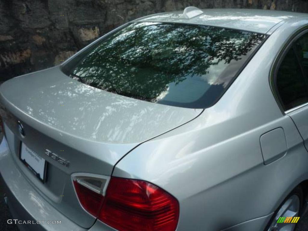 2007 3 Series 335i Sedan - Titanium Silver Metallic / Black photo #18