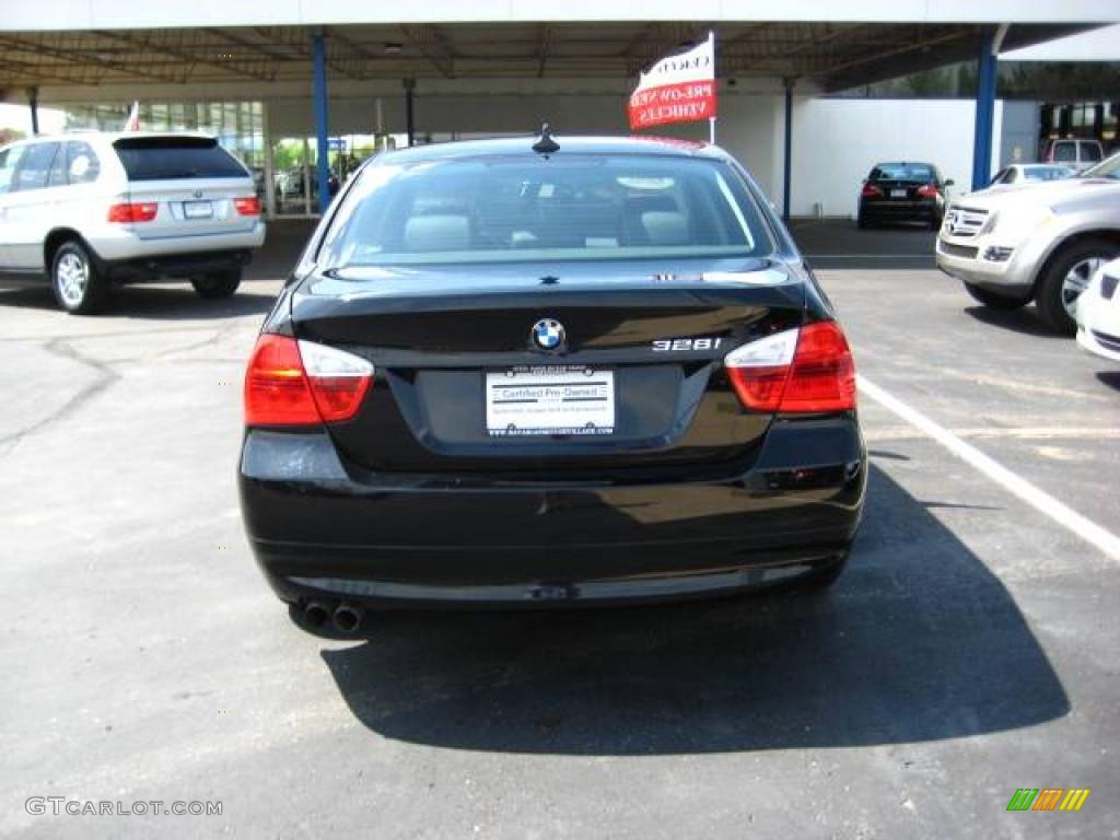 2007 3 Series 328i Sedan - Jet Black / Black photo #3