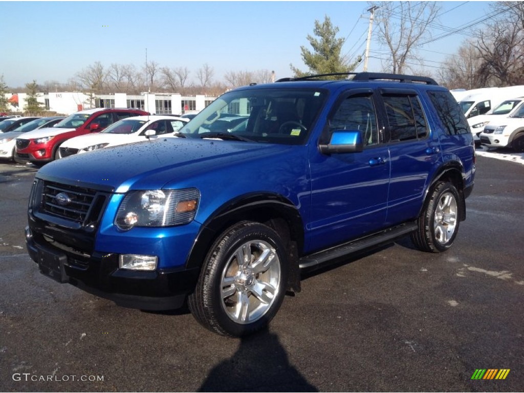 2010 Explorer XLT Sport 4x4 - Blue Flame Metallic / Black photo #3