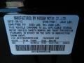 GAC: Malbec Black 2013 Infiniti G 37 x AWD Sedan Color Code