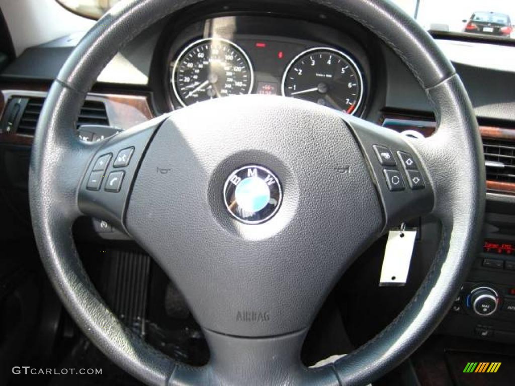 2007 3 Series 328i Sedan - Jet Black / Black photo #17