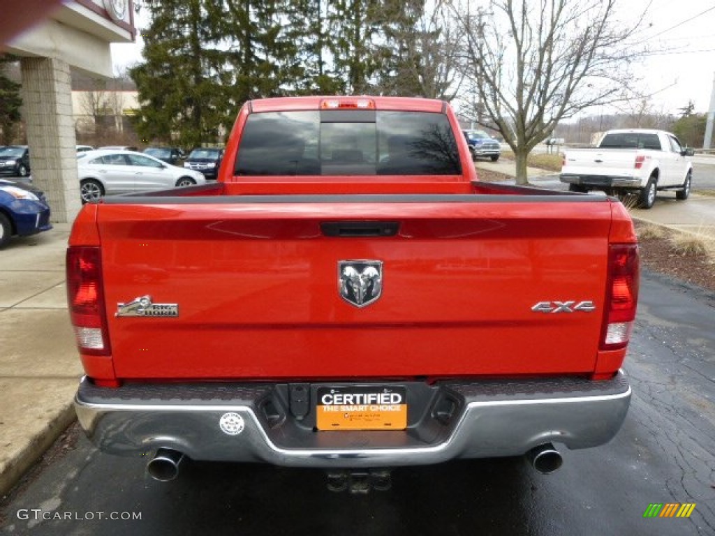 2012 Ram 1500 SLT Quad Cab 4x4 - Flame Red / Dark Slate Gray/Medium Graystone photo #7