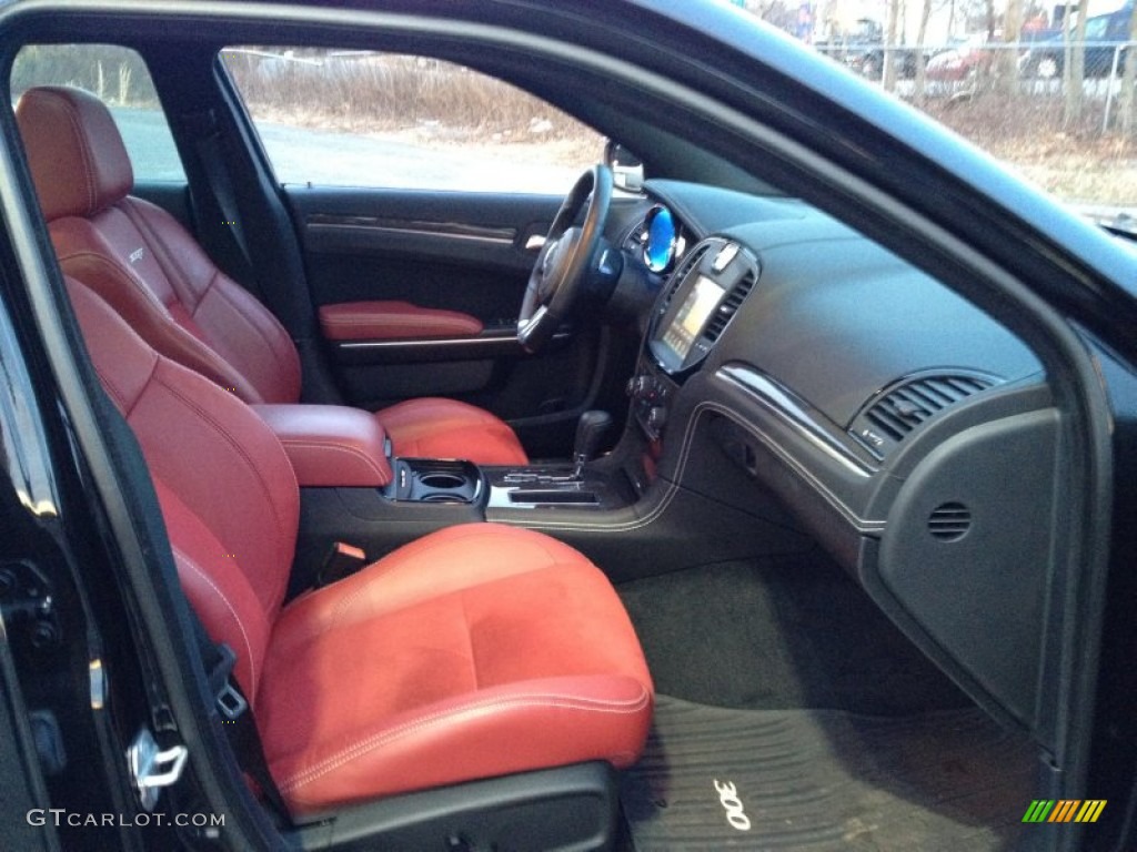 Black/Red Interior 2013 Chrysler 300 SRT8 Photo #89844260