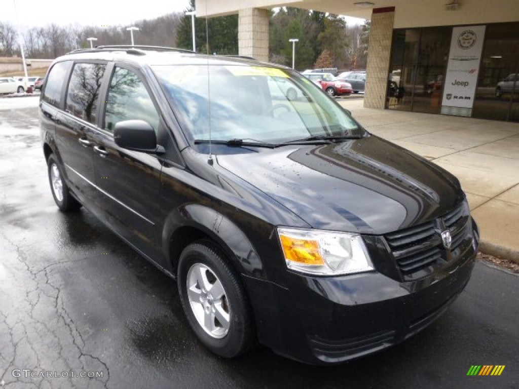 Brilliant Black Crystal Pearl 2009 Dodge Grand Caravan SE Exterior Photo #89844784