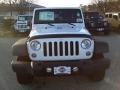 2014 Bright White Jeep Wrangler Unlimited Sport 4x4  photo #2