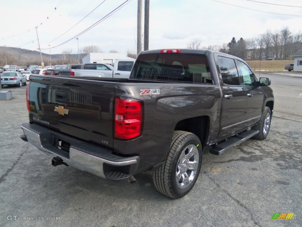 2014 Silverado 1500 LTZ Z71 Crew Cab 4x4 - Brownstone Metallic / Jet Black/Dark Ash photo #3