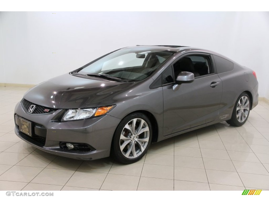 2012 Civic Si Coupe - Polished Metal Metallic / Black photo #3