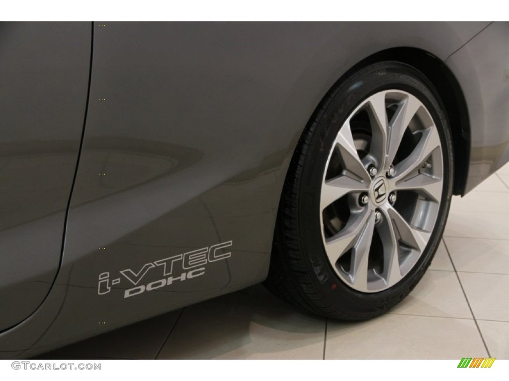 2012 Civic Si Coupe - Polished Metal Metallic / Black photo #4