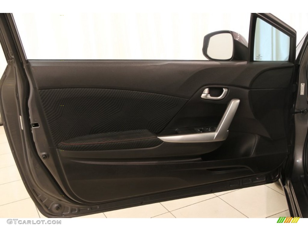 2012 Civic Si Coupe - Polished Metal Metallic / Black photo #5