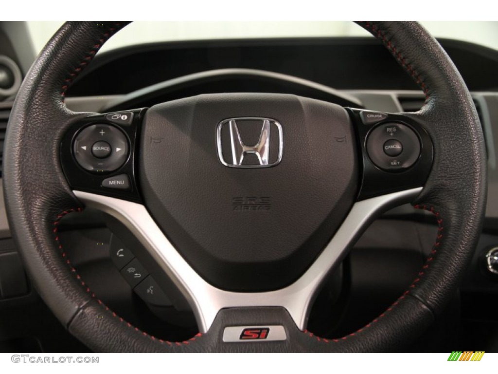 2012 Civic Si Coupe - Polished Metal Metallic / Black photo #7