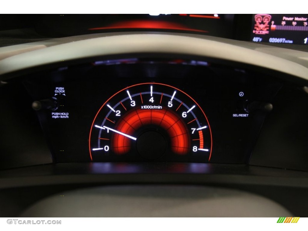 2012 Civic Si Coupe - Polished Metal Metallic / Black photo #8