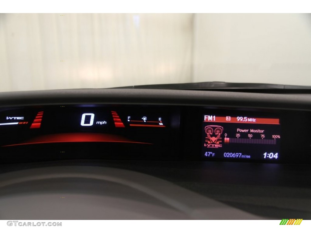 2012 Civic Si Coupe - Polished Metal Metallic / Black photo #9