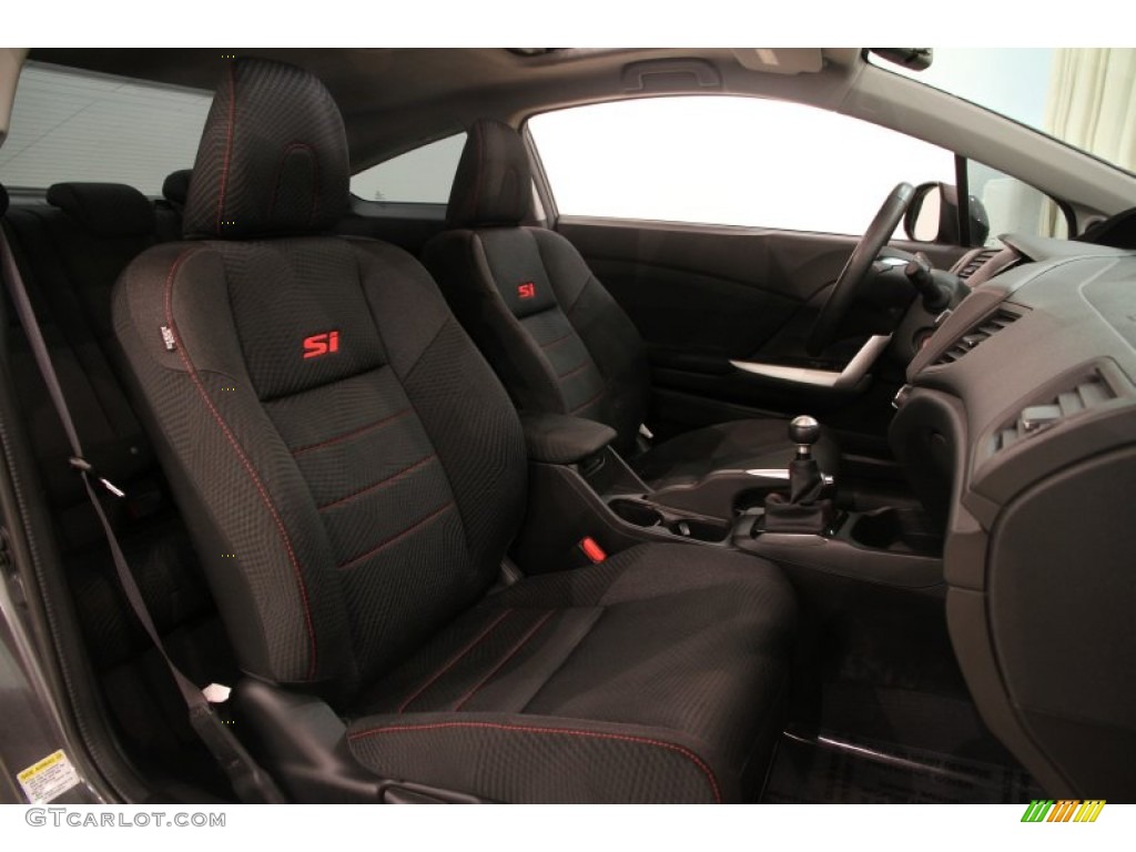 2012 Civic Si Coupe - Polished Metal Metallic / Black photo #13