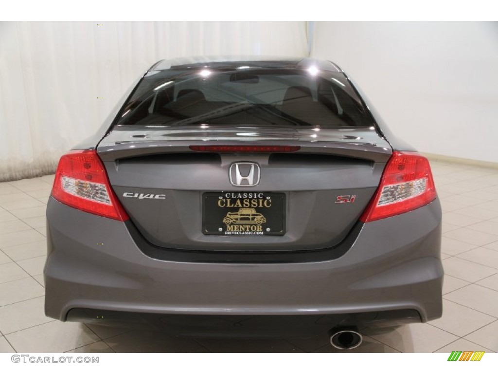 2012 Civic Si Coupe - Polished Metal Metallic / Black photo #16