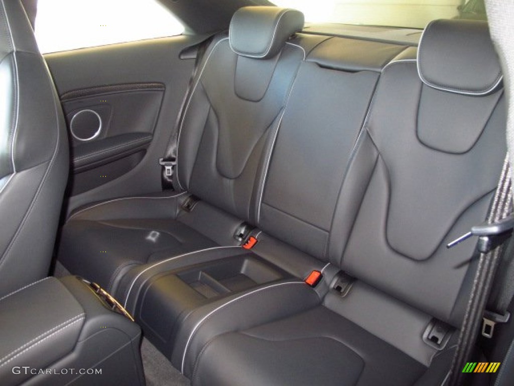 Black/Rock Gray Interior 2014 Audi RS 5 Coupe quattro Photo #89846375